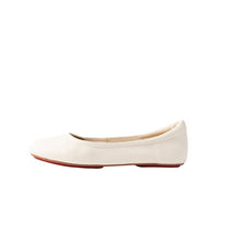 Load image into Gallery viewer, Off-White Shade Silken Glide Ballerina Flats
