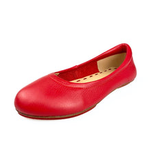 Load image into Gallery viewer, Cardinal Red Enchanted Weave Ballerina Flats
