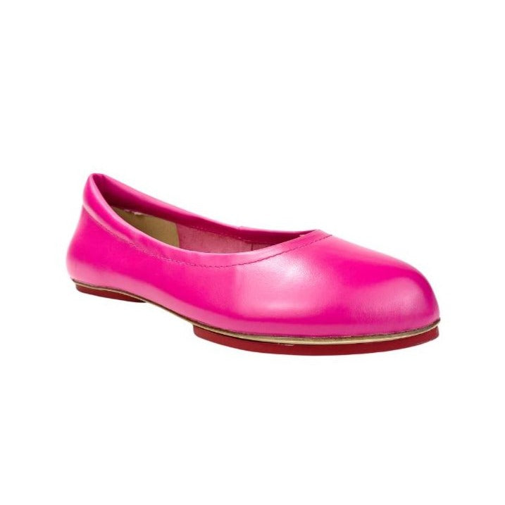 Blushing Pink Silken Glide Ballerina Flats