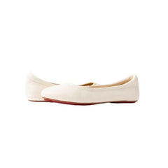 Off-White Shade Silken Glide Ballerina Flats