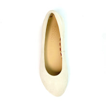 Load image into Gallery viewer, Off-White Shade Velvet Whisper Ballerina Flats
