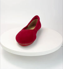 Load and play video in Gallery viewer, Cardinal Red Velvet Whisper Ballerina Flats
