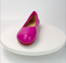Load and play video in Gallery viewer, Blushing Pink Silken Glide Ballerina Flats
