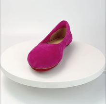 Load and play video in Gallery viewer, Blushing Pink Velvet Whisper Ballerina Flats
