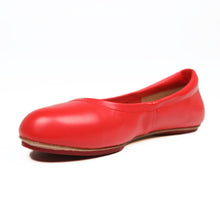 Load image into Gallery viewer, Cardinal Red Silken Glide Ballerina Flats

