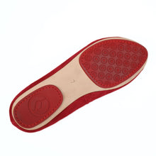 Load image into Gallery viewer, Cardinal Red Velvet Whisper Ballerina Flats
